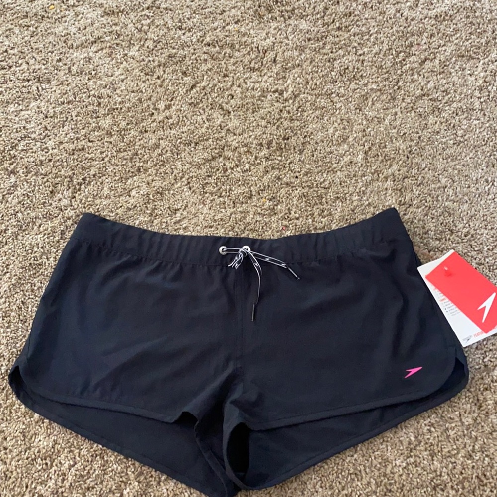 Black Speedo Athletic Shorts
